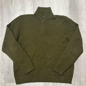 Polo Ralph Lauren Dark Green Zip-Up Sweater